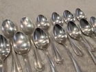 Vintage 1980 silver-plated 13 demi tasse mini spoons Christofle Spatours 10cm