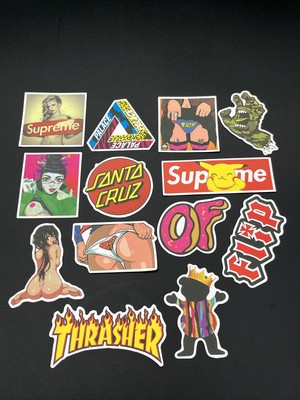 Lot Of 56 Retro Travel Stickers - Vintage Hotel & Bomb Decals For Skateboards, Luggage, Laptops