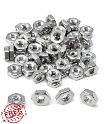 Bates Choice #12-24 Hex Nuts 50 Pack Stainless Steel