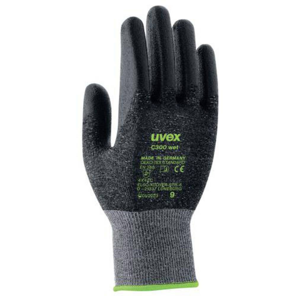 Gants uvex C300 wet antidérapants et haute protection contre les coupures