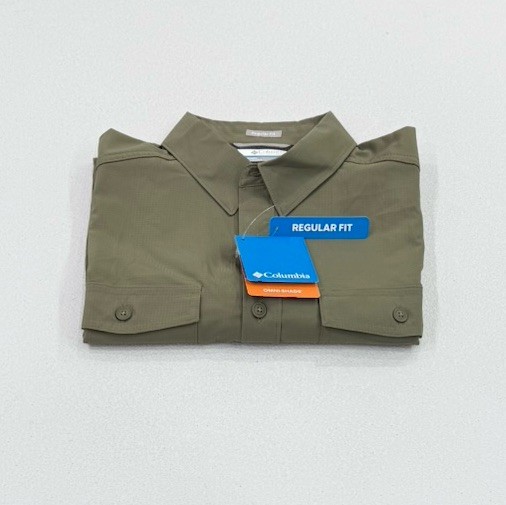 Columbia Men's Utilizer II Solid Short Sleeve Shirt, Stone Green, Size S