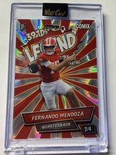 🚨FERNANDO MENDOZA 2025 WILD CARD COMIX ROOKIE 39 TD’S INDIANA #d /4 SSP🔥