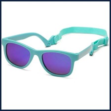 0-24 Months Newborn Baby Bendable Flexible Polarized Sunglasses with Strap