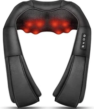Neck Massager Back Massage with Heat Shiatsu Shoulder Massager for Neck,Back