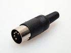 5 PCS 5 Pin DIN Male Connectors Solder Type US Seller Free Shipping