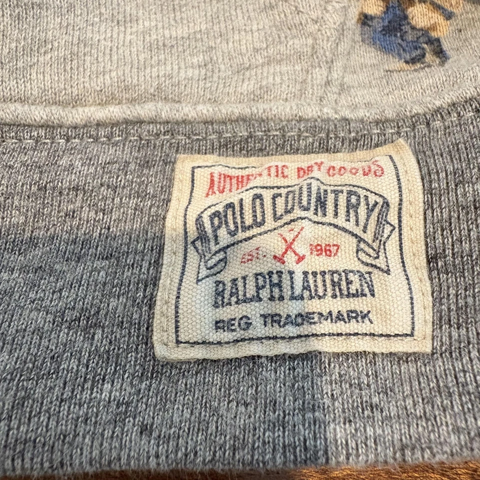 Polo Ralph Lauren Sudadera con Capucha Niños 5 Gris Polo Oso Polar Estampado Completo Camiones EE. UU. Foto 2 de 4