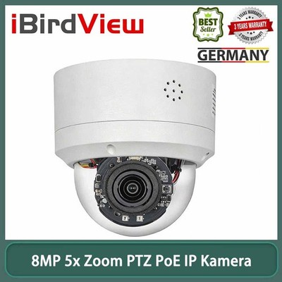 iBirdView PTZ 4MP 5X Zoom Sicherheitskamera Auto Tracking PoE Dome PTZ Kamera