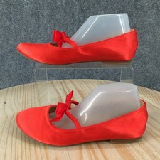 Dream Pairs Sophia Shoes Youth 3 Ballet Flats Slip On Casual Comfort Satin RedDr