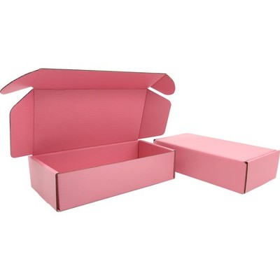 7x5x2 inches Small Shipping Boxes Set of 50 - Pink Mailer Corrugated Cardboard B