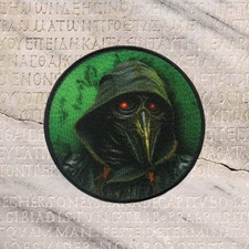 Halloween Patch Iron-on Applique Fantasy Badge Creature Plague Doctor Costume