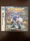 NINTENDO DS SEGA SONIC COLORS COMPLETE GAME & MANUAL