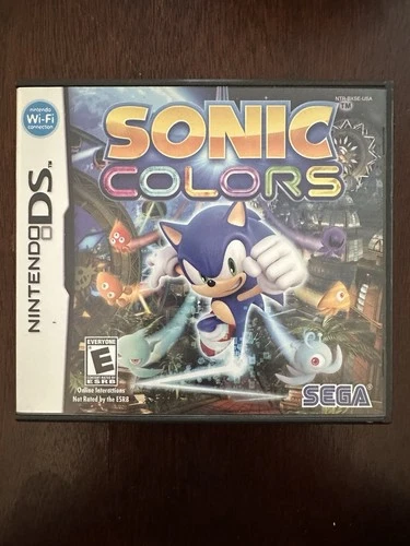 NINTENDO DS SEGA SONIC COLORS COMPLETE GAME & MANUAL