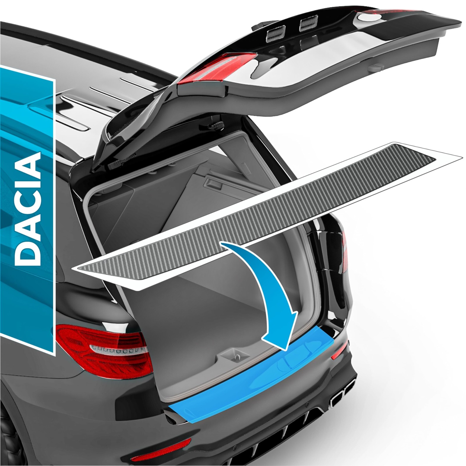 Film protection seuil de coffre Dacia Duster 2 pour éviter les rayures