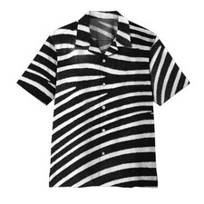 Gearhumans 3D Zebra Hawaii Shirt