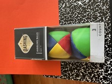 NEW  BOX OF 3 COUNT DASHING JUGGLING BALLS MAGIC MAGICIAN SUPPLIES 2 Inch