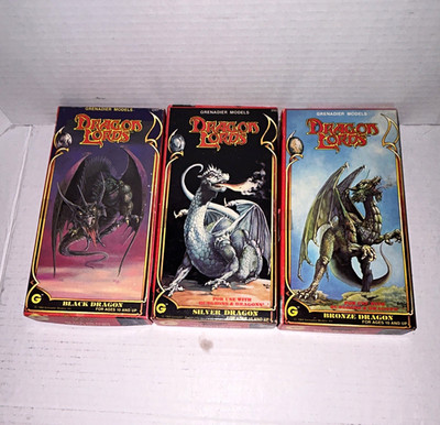 Grenadier Models Dragon Lords Metal Figure Set Dungeons & Dragons Lot of 3 