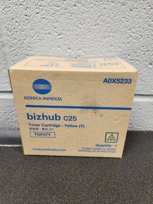 Genuine Konica Minolta A0X5233  TNP-27Y TNP27Y Toner Cartridge Yellow BizHub C25