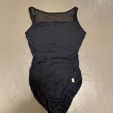 Chacott Leotard Black S with Mesh Insert Dancewear Yoga Nela Line