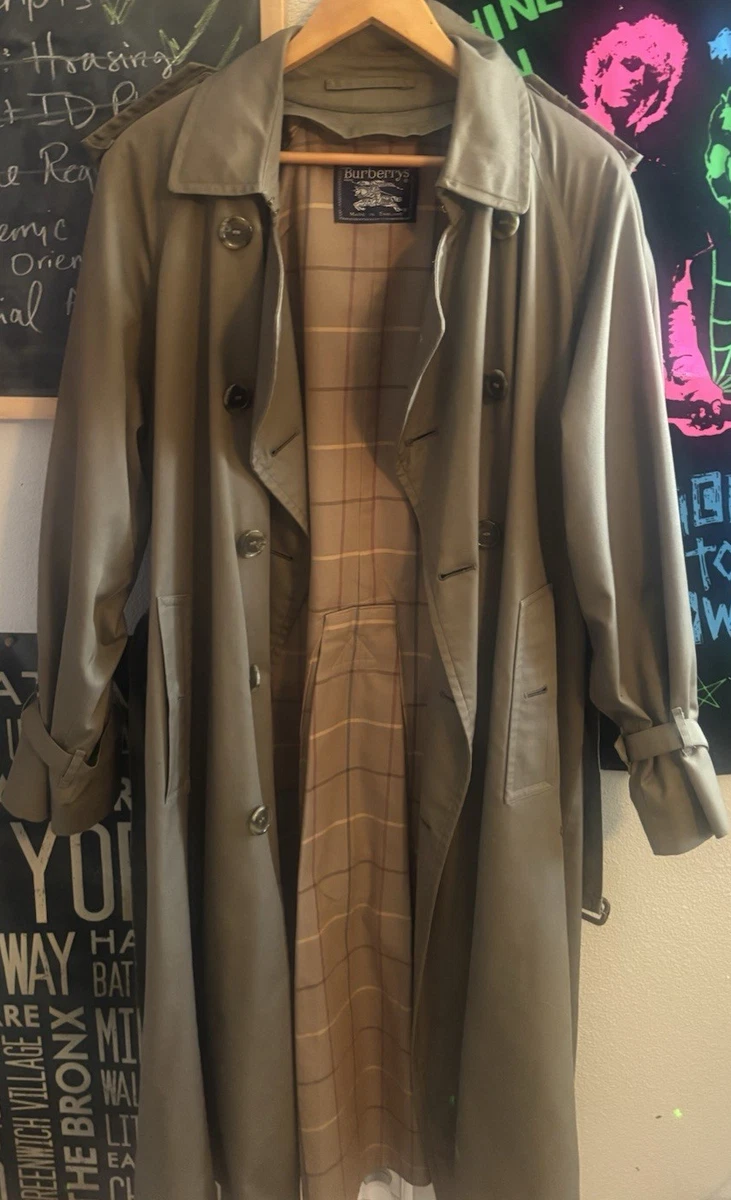Burberry ￼￼Vintage Trench coat 44 英国製 Burberry Trench Coat Men 44 for sale | eBay