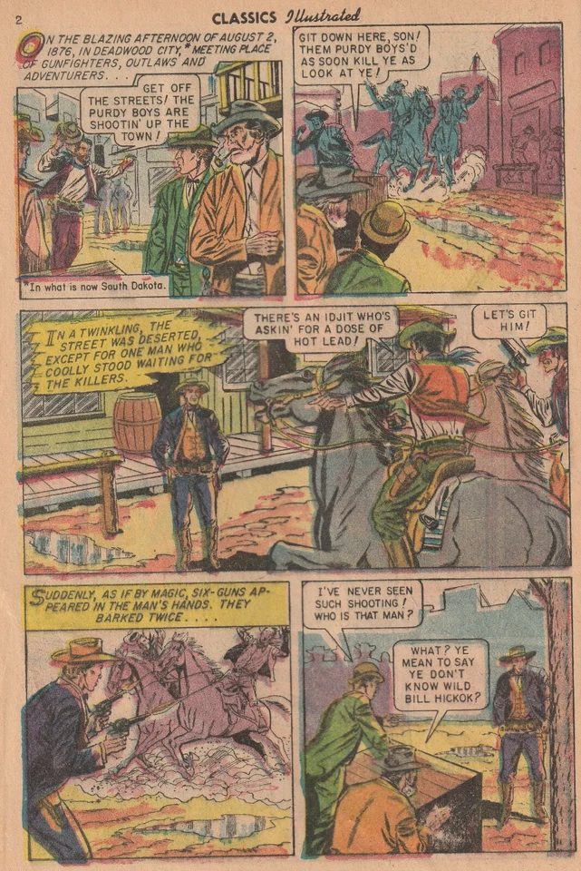 Classics Illustrated #121 "Wild Bill Hickok" 1967 HRN166 - Image 3 of 4