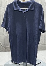 Marc Anthony Men’s Luxury+ Slim Fit Polo Shirt Blue Size XL