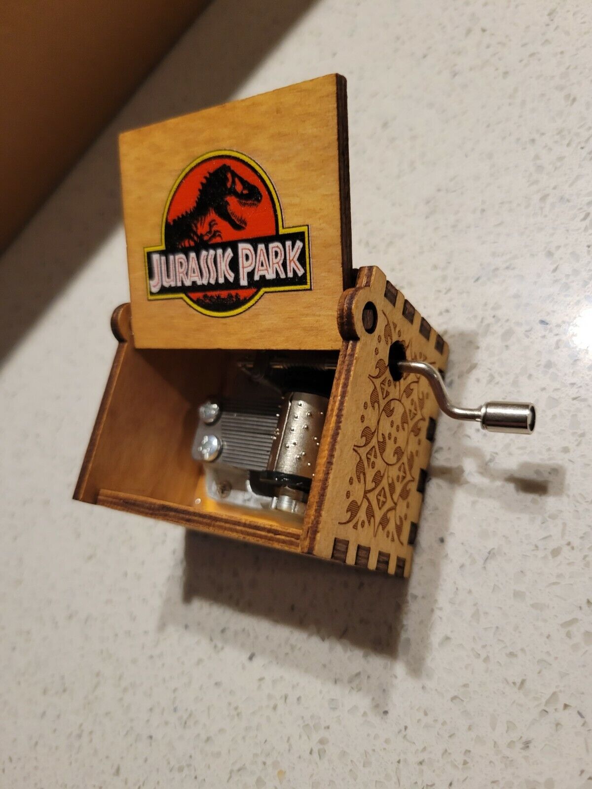 Jurassic Park Music New In Box Wood plays Theme song