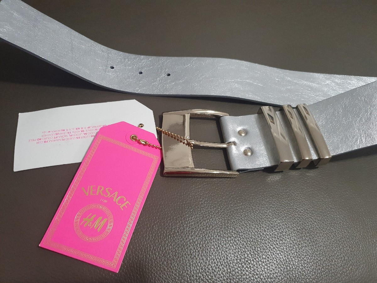 VERSACE H&M PINK‎ PATENT LEATHER BELT SIZE US Small *See Flaws* Versace Pink Leather Medusa Buckle Belt 85CM | eBay main image 2