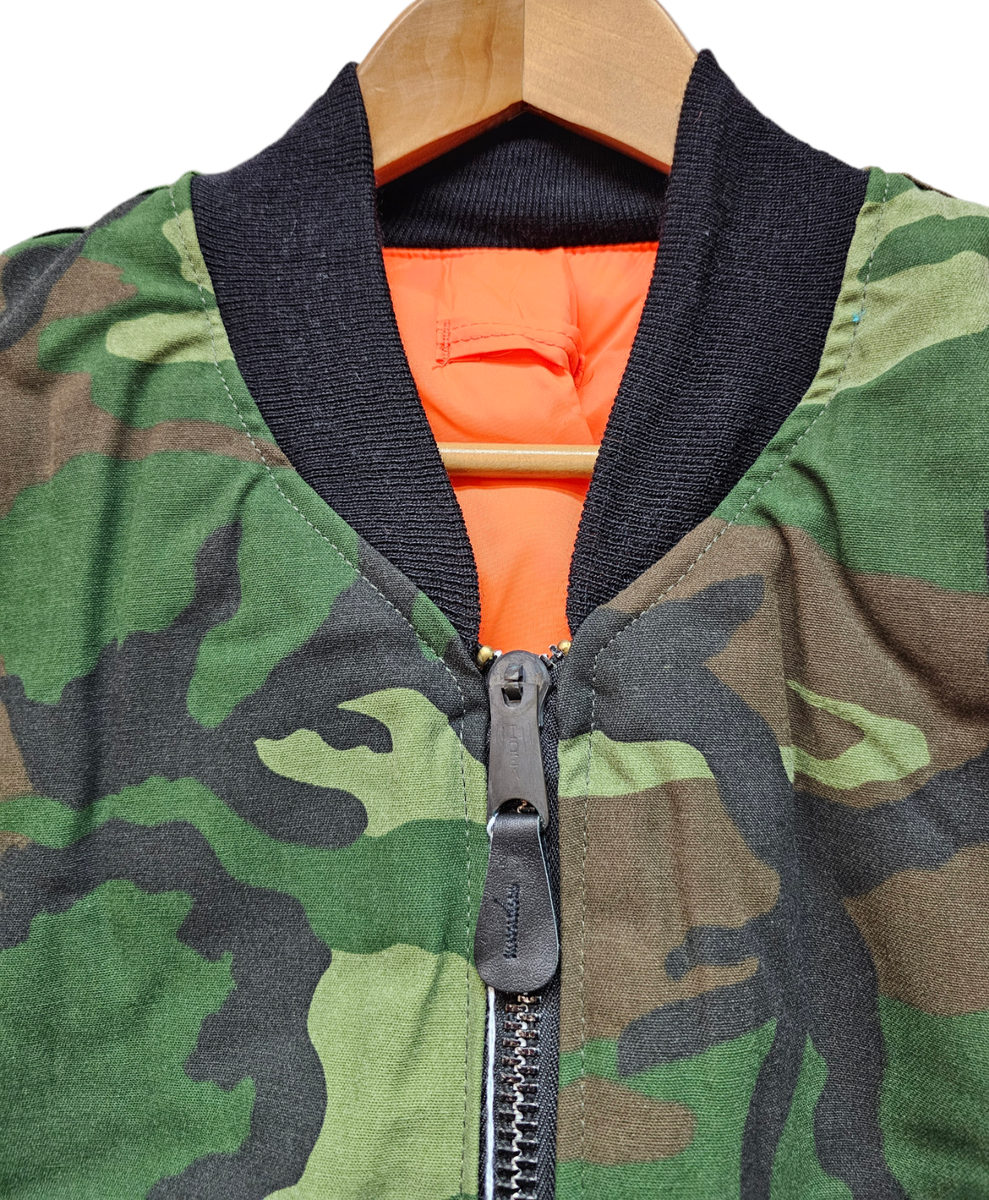 New RARE Corinth US Woodland Camo Made In USA MA1 Flight New RARE Corinth US Woodland Camo Made In USA MA1 Flight