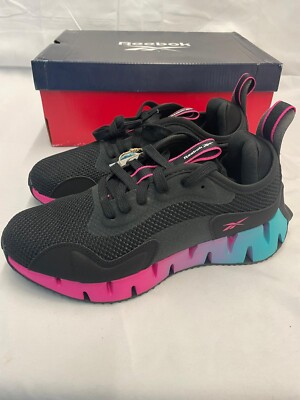 Size 6.5 - Reebok Zig Dynamica Black Proud Pink W