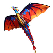 Colorful Dragon Kite Single Line Easy Fly Outdoor Toy for Kids and Families