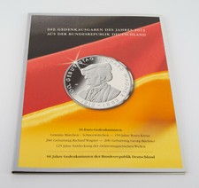 Gedenk M&uuml;nzen der BRD, 1x Gold, 4x Kupfer-Nickel