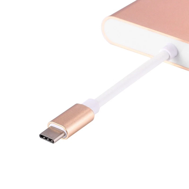 Type C To VGA USB 3.0 USB-C Charging Port Video Adapter Converter For Macbook - Image 3 of 4