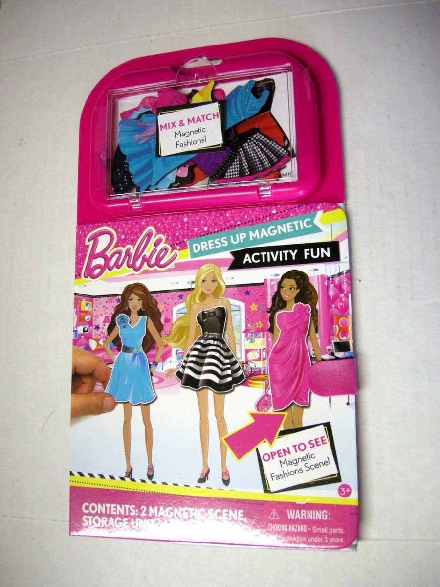 Barbie Dress Up Magnetic Activity Fun, Mix match Magnetic Fashions, Brand  New