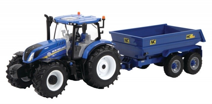 BRITAINS - NEW HOLLAND T6.175 con rimorchio NC - 1/32 - BRI43268