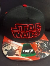 STAR WARS Darth Vader black red gamer Youth snapback hat