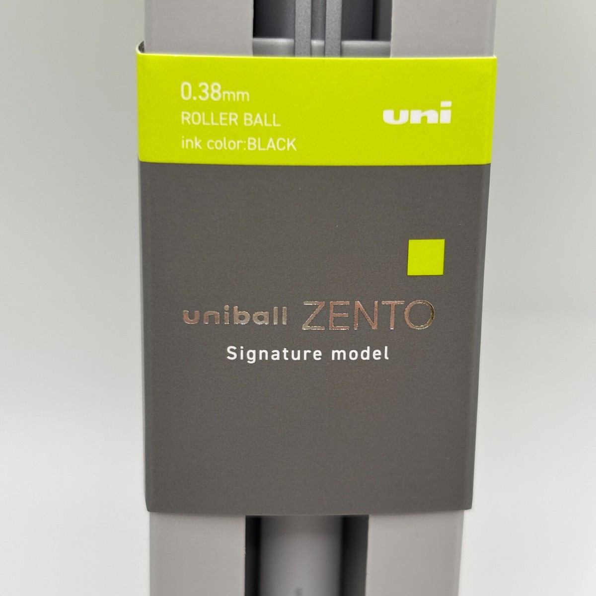 Mitsubishi Uniball Zento Signature Model 0.38mm Silver Roller Ball
