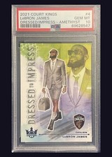 2021 Panini Court Kings LeBron James Dressed to Impress Amethyst #4 PSA 10 /99!