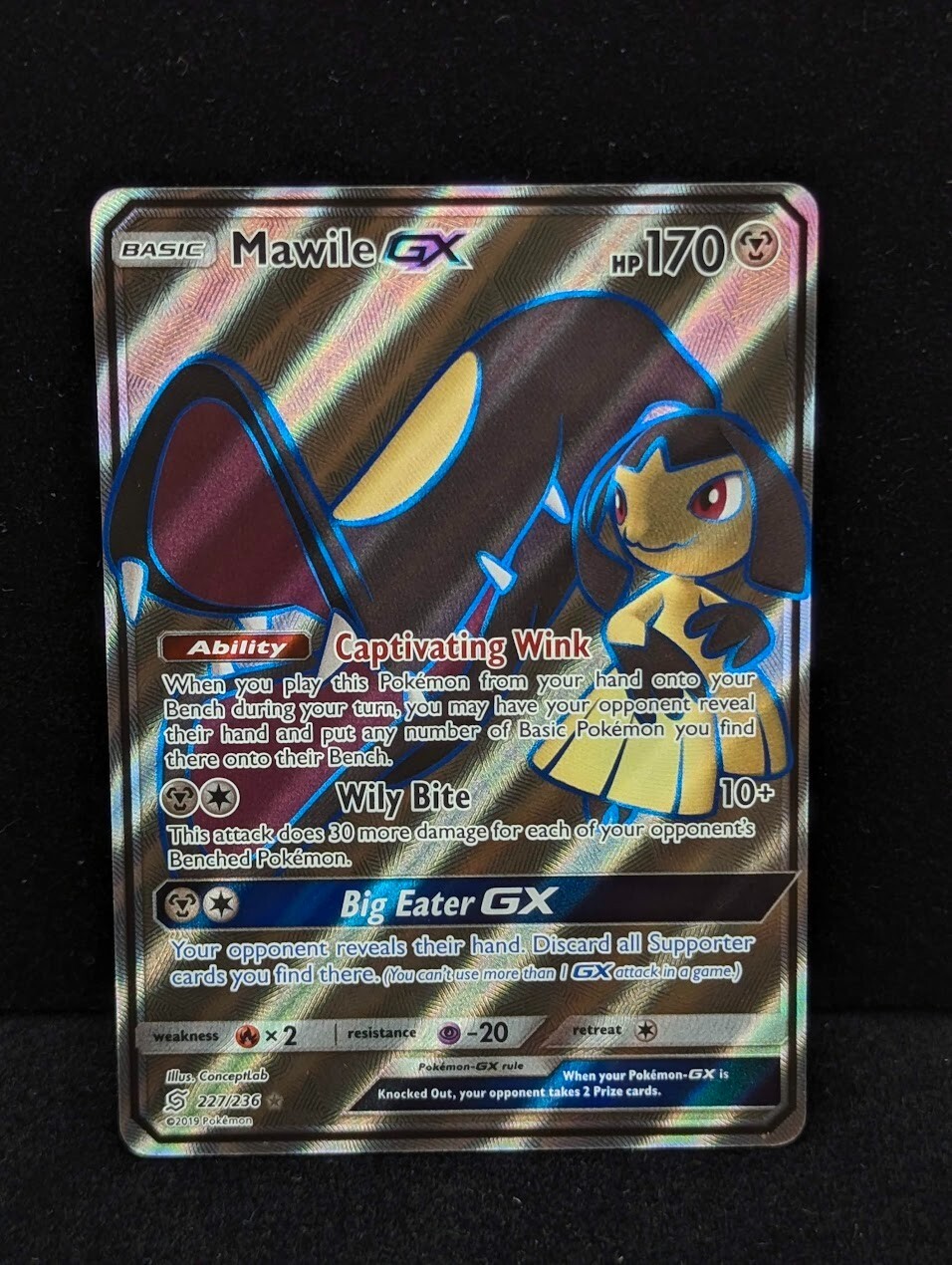Mawile GX 227/236 Unified Minds NM Full Art Ultra Rare Pokemon Card