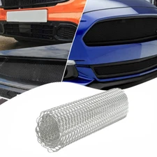 40''x13''Aluminum Mesh Grill Cover Car Bumper Fender Hood Vent Grille Net Silver