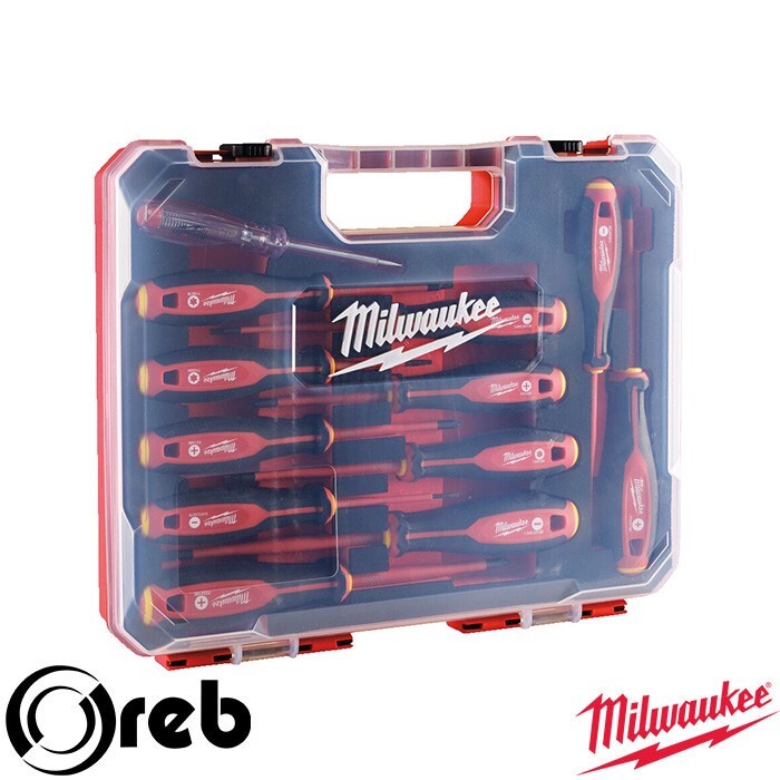 Set 12 Giraviti Isolati 1000V Cacciavite Milwaukee 4932479095