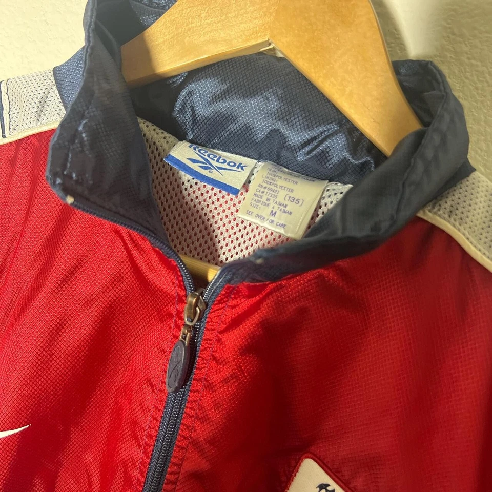 Ветровка тренировочная New England Revolution 1999 Reebok | винтажная футбольная M - Изображение 3 из 4