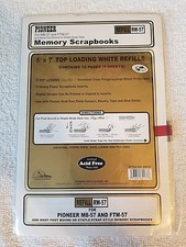 Pioneer Memory Book 2-hole 5x7 White Refill Pages for MB-57  FTM-57