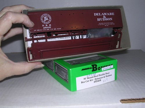 BOWSER #55408 Delaware & Hudson 50' techo redondo caja coche #25035 KIT H.O. 1/87 | Zustand: New