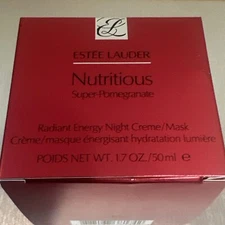 Estée Lauder Nutritious Super-Pomegranate Radiant Energy Night Creme/Mask 1.7oz