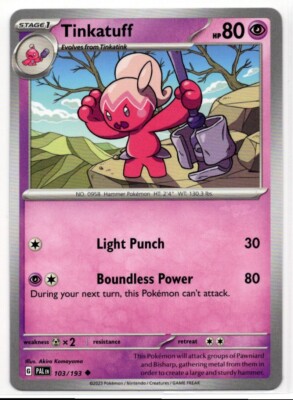 Pokemon Paldea Evolved 103/193 Tinkatuff