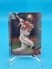 Cesar Prieto 2022 Bowman Draft #BDC-133 Sky Blue Refractor - Baltimore Orioles