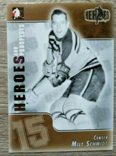 2004 MILT SCHMIDT BOSTON BRUINS HOFER CENTER HEROES and PROSPECTS ITG