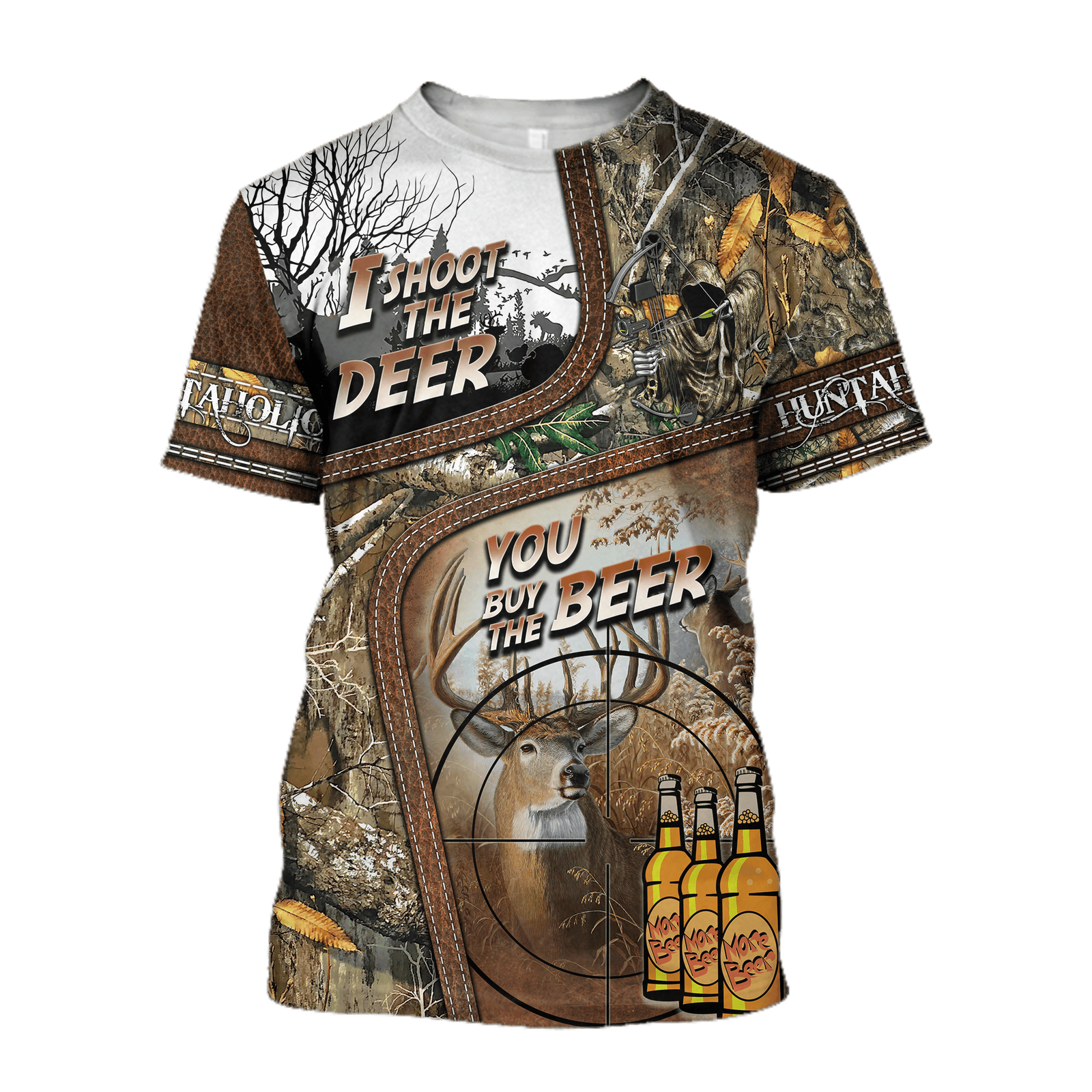 I Shoot The Deer You Buy The Beer 3D All Over Print T-shirt , 3D Graphic Tees