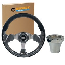 12.5" 3 Spoke Steering Wheel Retro Look For Yamaha G2-29 Drive2 Golf Cart