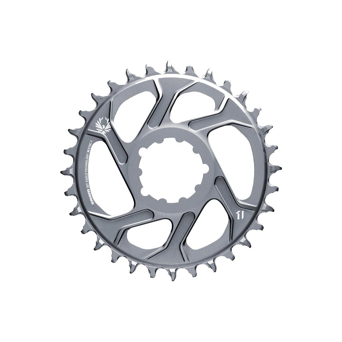 Sram Corona X-Sync2 Eagle (34 Denti, 12 velocità, Grigio, Alluminio, Offset 6 mm